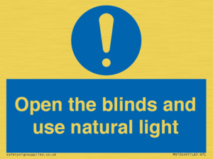 MV10449: Open the blinds and use natural light