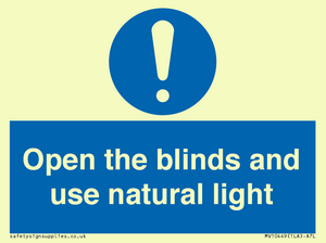MV10449: Open the blinds and use natural light