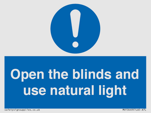 MV10449: Open the blinds and use natural light