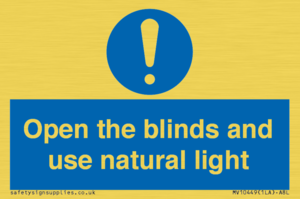 MV10449: Open the blinds and use natural light