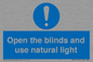MV10449: Open the blinds and use natural light