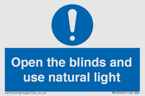 MV10449: Open the blinds and use natural light