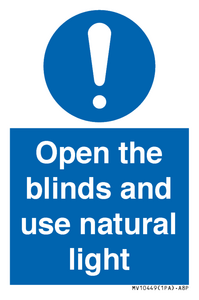 MV10449: Open the blinds and use natural light