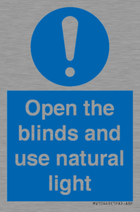 MV10449: Open the blinds and use natural light