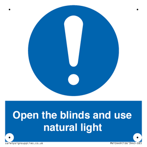 MV10449: Open the blinds and use natural light