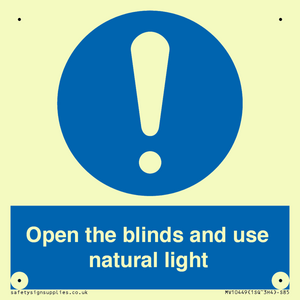 MV10449: Open the blinds and use natural light