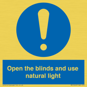 MV10449: Open the blinds and use natural light