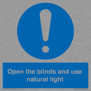 MV10449: Open the blinds and use natural light
