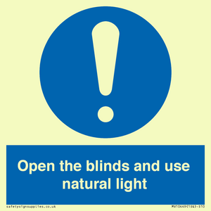 MV10449: Open the blinds and use natural light