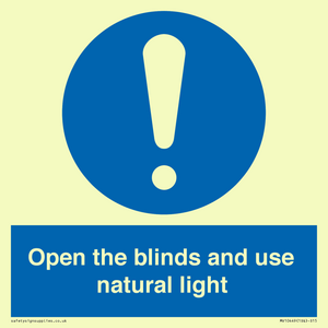 MV10449: Open the blinds and use natural light