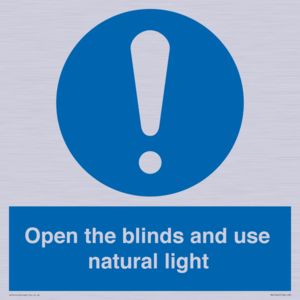 MV10449: Open the blinds and use natural light