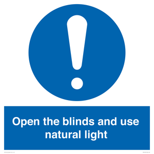 MV10449: Open the blinds and use natural light