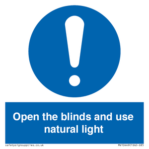 MV10449: Open the blinds and use natural light
