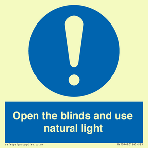 MV10449: Open the blinds and use natural light