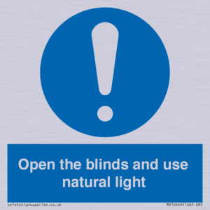 MV10449: Open the blinds and use natural light