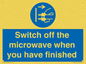 MV10451: Switch off the microwave when you have finished
