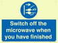 MV10451: Switch off the microwave when you have finished