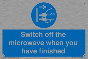 MV10451: Switch off the microwave when you have finished