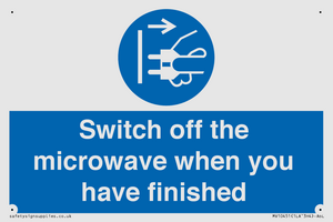 MV10451: Switch off the microwave when you have finished