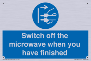 MV10451: Switch off the microwave when you have finished