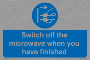 MV10451: Switch off the microwave when you have finished