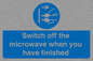 MV10451: Switch off the microwave when you have finished