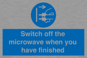 MV10451: Switch off the microwave when you have finished
