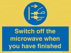 MV10451: Switch off the microwave when you have finished