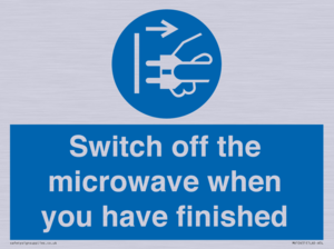 MV10451: Switch off the microwave when you have finished