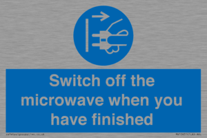 MV10451: Switch off the microwave when you have finished