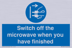 MV10451: Switch off the microwave when you have finished