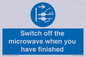 MV10451: Switch off the microwave when you have finished