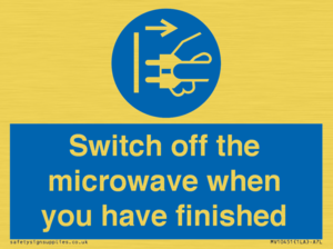 MV10451: Switch off the microwave when you have finished