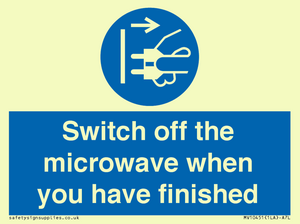 MV10451: Switch off the microwave when you have finished