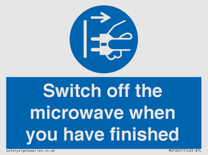 MV10451: Switch off the microwave when you have finished