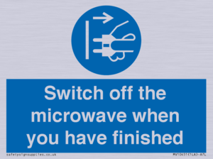 MV10451: Switch off the microwave when you have finished