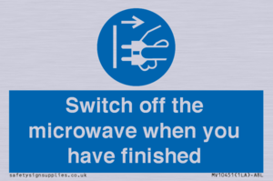 MV10451: Switch off the microwave when you have finished
