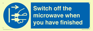 MV10451: Switch off the microwave when you have finished