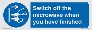 MV10451: Switch off the microwave when you have finished