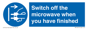 MV10451: Switch off the microwave when you have finished