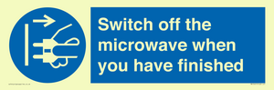 MV10451: Switch off the microwave when you have finished