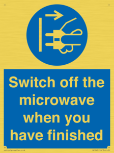 MV10451: Switch off the microwave when you have finished