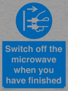 MV10451: Switch off the microwave when you have finished