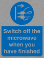 MV10451: Switch off the microwave when you have finished
