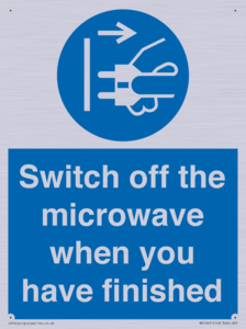 MV10451: Switch off the microwave when you have finished