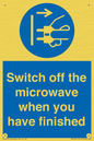 MV10451: Switch off the microwave when you have finished