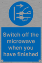 MV10451: Switch off the microwave when you have finished