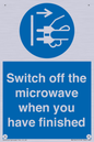 MV10451: Switch off the microwave when you have finished