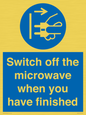 MV10451: Switch off the microwave when you have finished