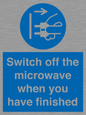 MV10451: Switch off the microwave when you have finished